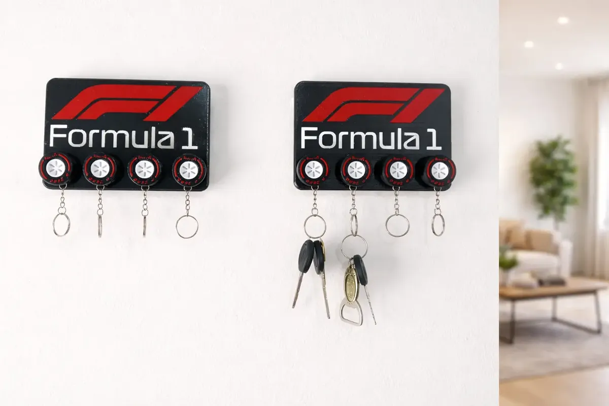 Porta llaves de pared F1 (Fórmula 1) - Imagen 2