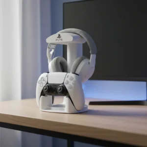 Soporte para mando y auriculares PlayStation 5 (PS5)
