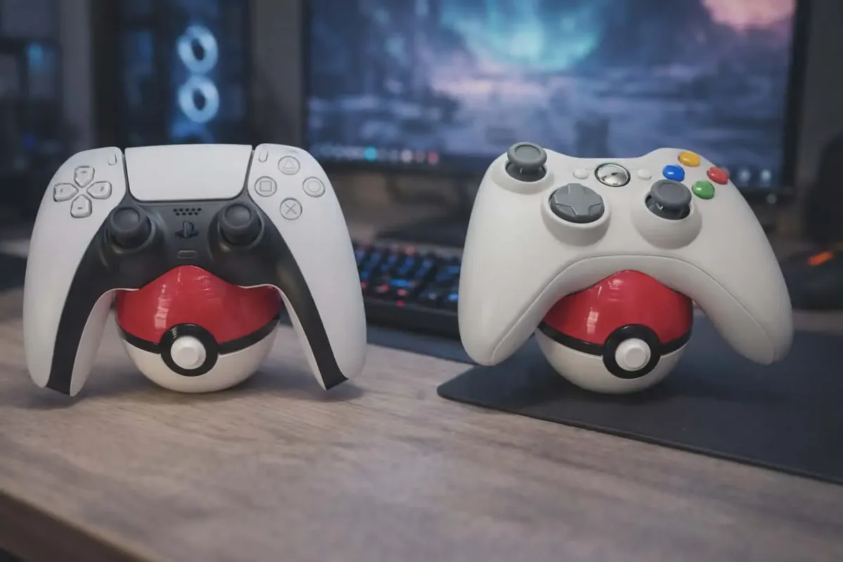 Base soporte Pokébola para control PS5 y Xbox - Imagen 2