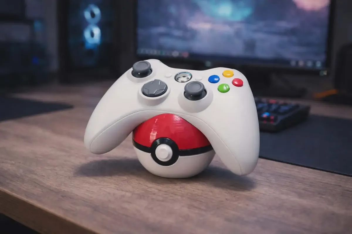 Base soporte Pokébola para control PS5 y Xbox - Imagen 3