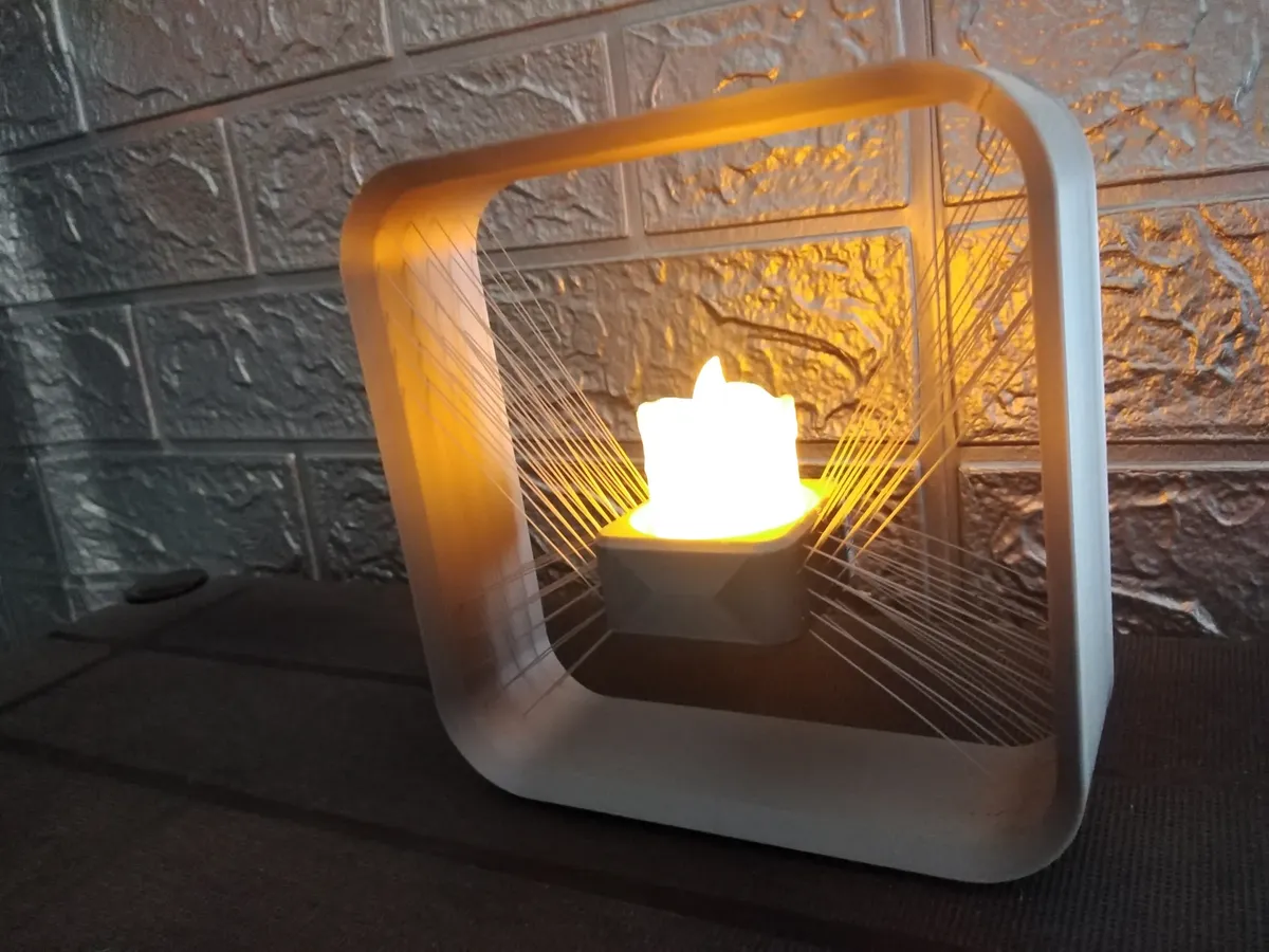 Adorno con vela led efecto flotante - Imagen 3