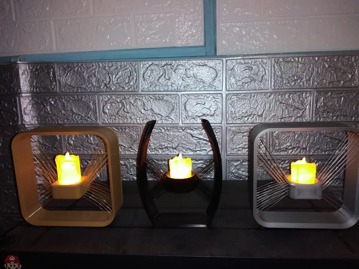 Adorno con vela led efecto flotante - Imagen 4