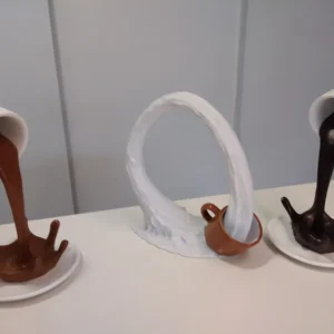 Adorno decorativo con efecto de líquido suspendido