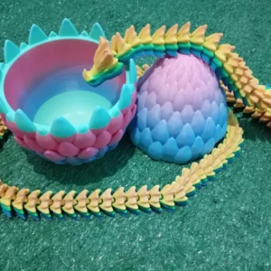 Dragón Chino articulado gigante Xl + huevo grande Titán