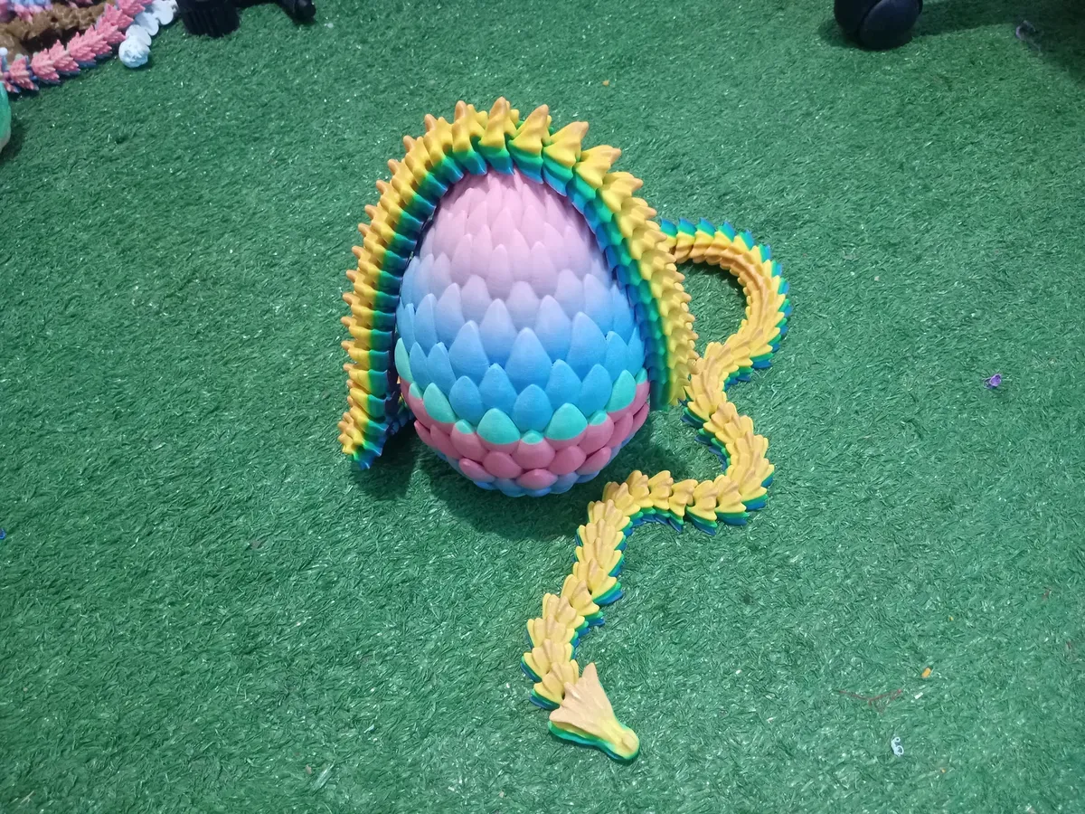 Dragón Chino articulado gigante Xl + huevo grande Titán - Imagen 2