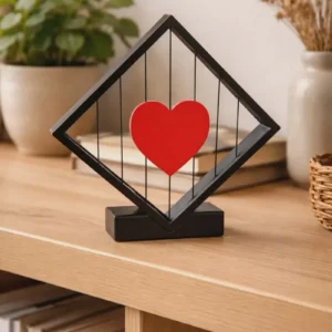 Decoración moderna para el hogar elegante corazón flotante