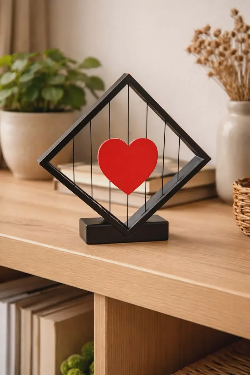 Decoración moderna para el hogar elegante corazón flotante