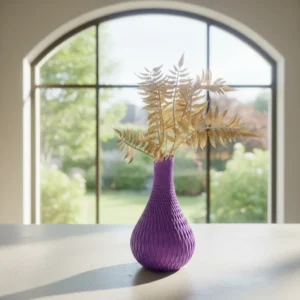 Florero Aura Royal con planta artificial