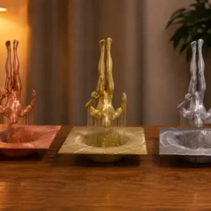Set de 3 Figuras Decorativas 3D – Esculturas Flotantes con Hilos