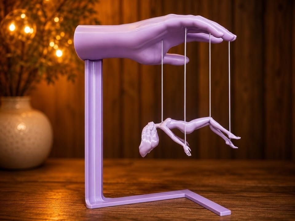 Escultura Decorativa Arte en Hilos – Chica Flotante | Diseño Moderno - Imagen 2
