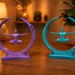 Escultura Decorativa Flotante Meditación con Hilos – Diseño Moderno. Precio por Unidad
